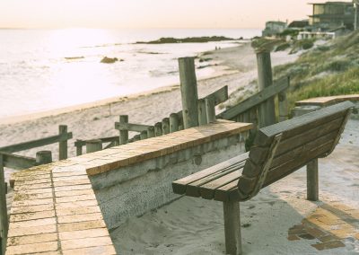 bench overlooking sea